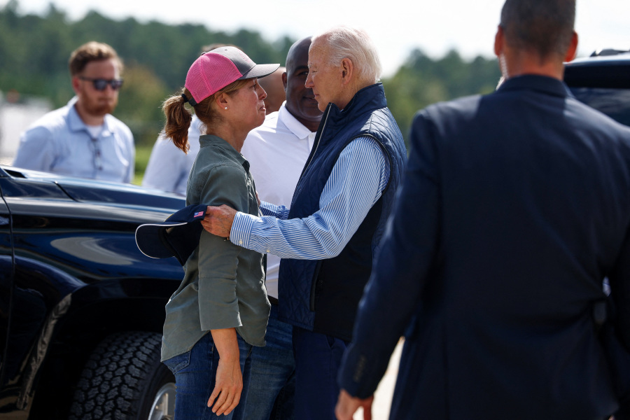 Biden Views North Carolina Devastated by Helene, Deploys 1,000 Troops