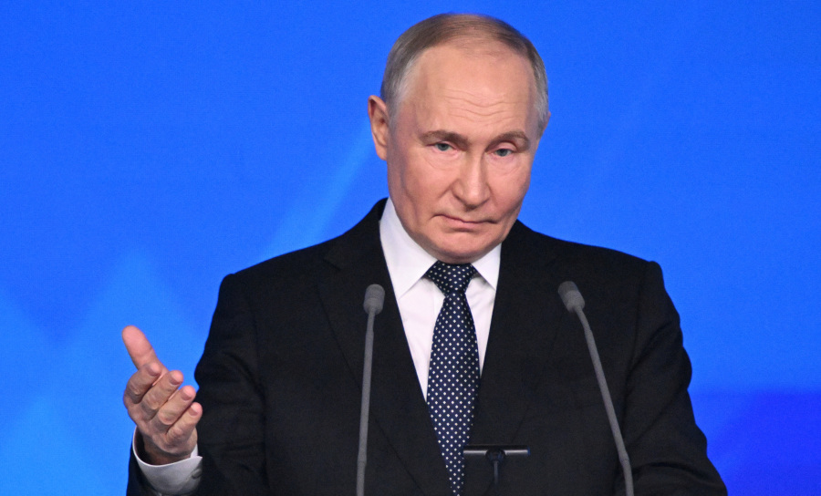 Putin accuses West of pushing Russia to its "red lines" forcing it to respond