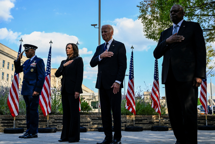 Biden, Harris and Trump Visit Sept. 11 Sites to Mark 2001 Attacks