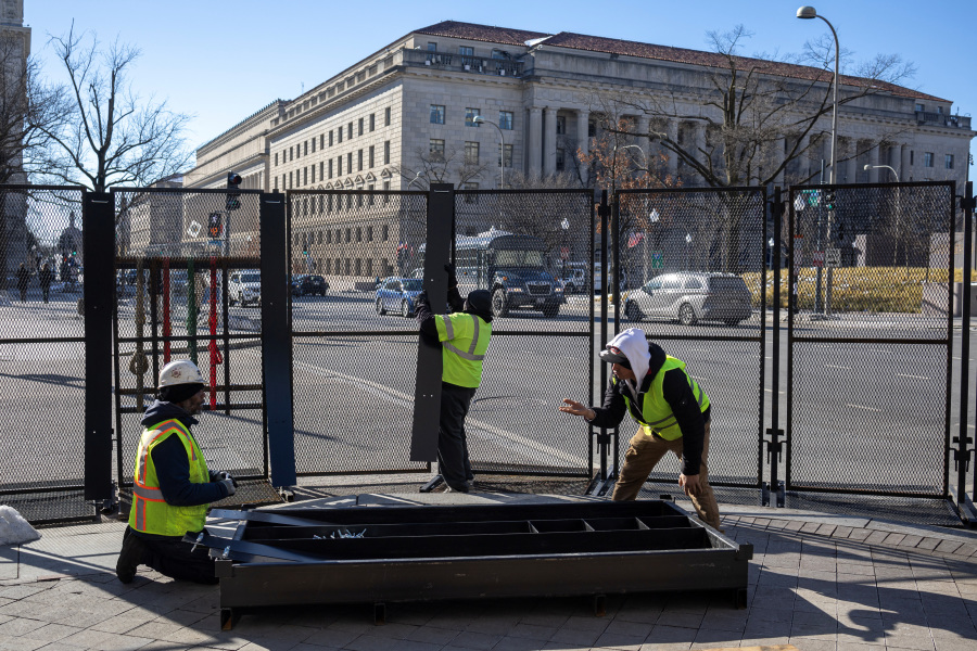 Washington braces for Trump inauguration with fortress-like fencing, extra police