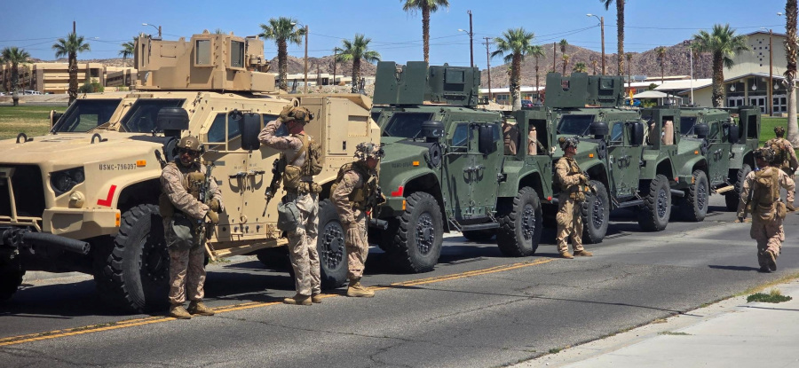 Marines arrive in LA under Trump orders as protests spread to other cities