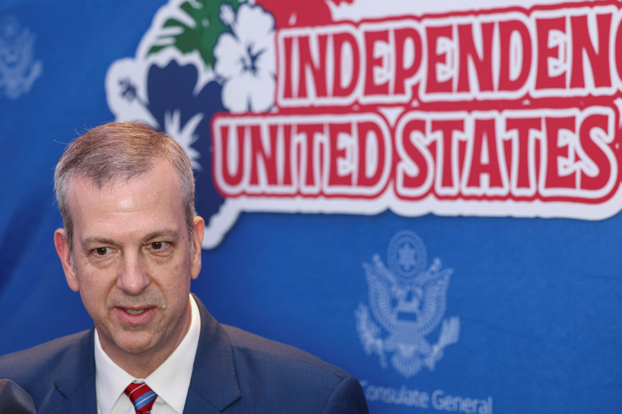 Departing US top official in Hong Kong criticises reach of national security law