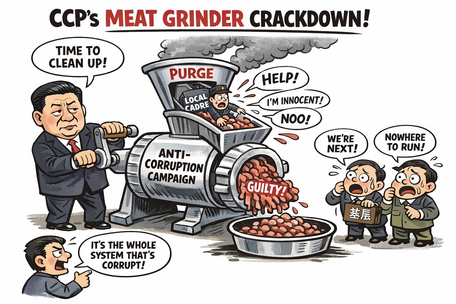 The CCP’s “Meat Grinder” Expands Its Purge, Grassroots Officials All Live in Fear