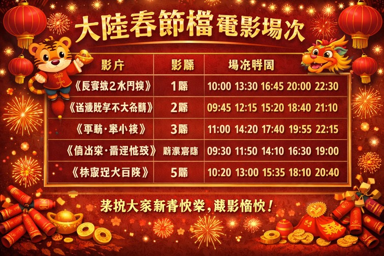 Mainland China s Spring Festival Movie Screenings Have Reached a Record High, With an Average of About 20 Viewers Per Screening