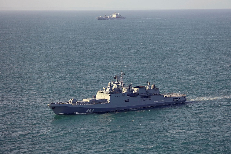 Russian frigate fires warning shots near UK waters to avert yacht collision