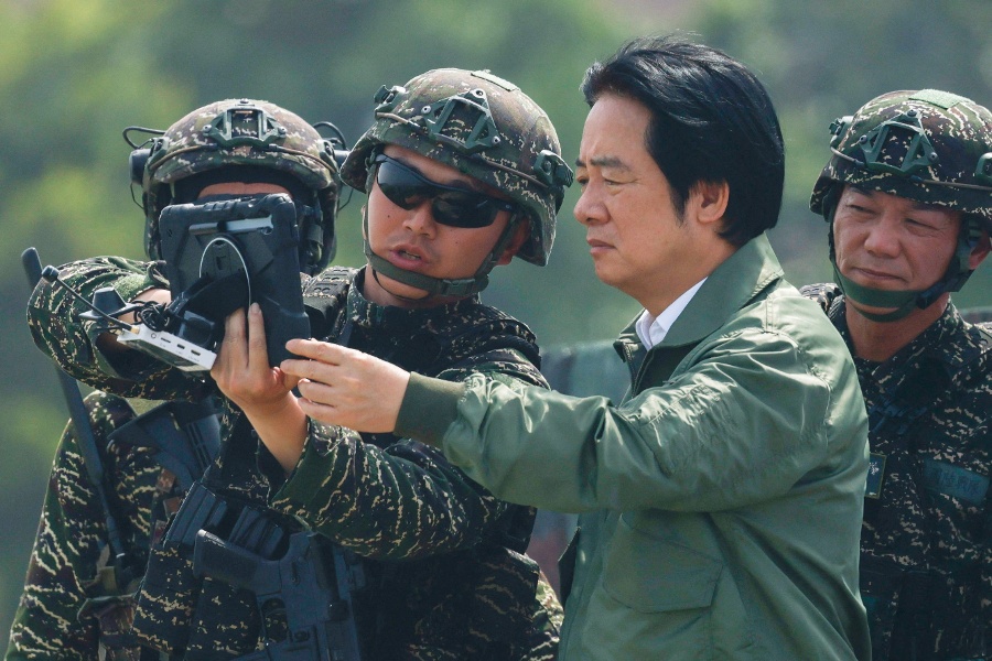 Taiwan s president says record defence spending an investment in peace