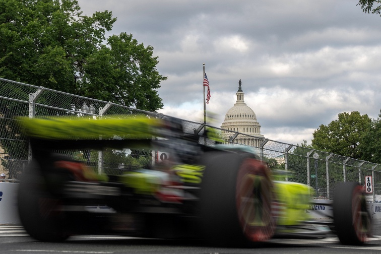 Trump caps summer of US 250th birthday with auto race through Washington