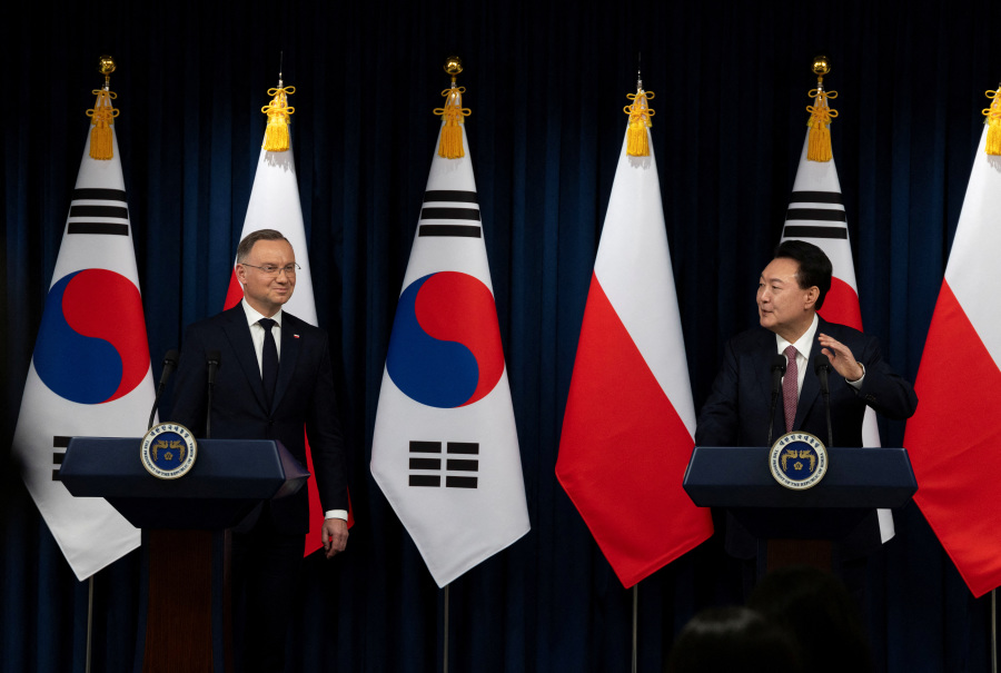 South Korea s Yoon, Poland s Duda condemn N.Korea troop dispatch to Russia