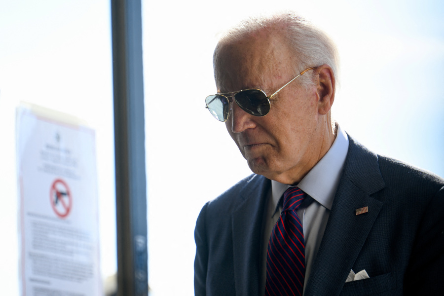 Biden casts early ballot for Harris as Election Day nears