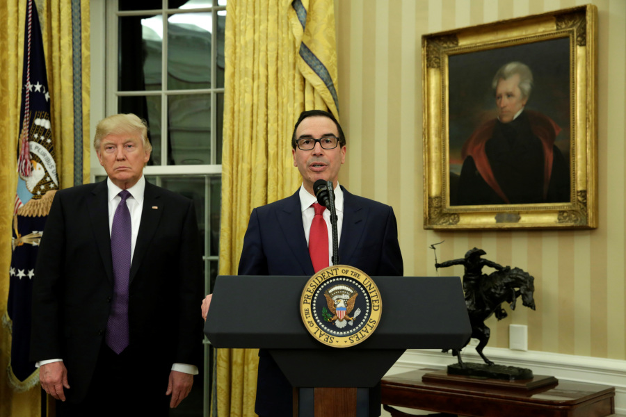 Mnuchin Won t Rejoin Trump Administration, but Has Advice on Sanctions, Debt