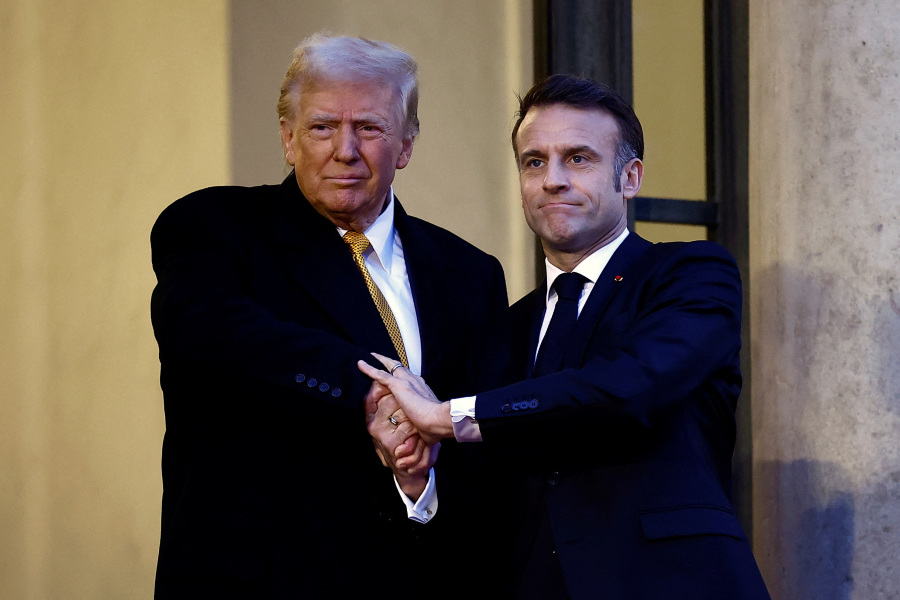 Trump and Macron can t let go of their handshake duel