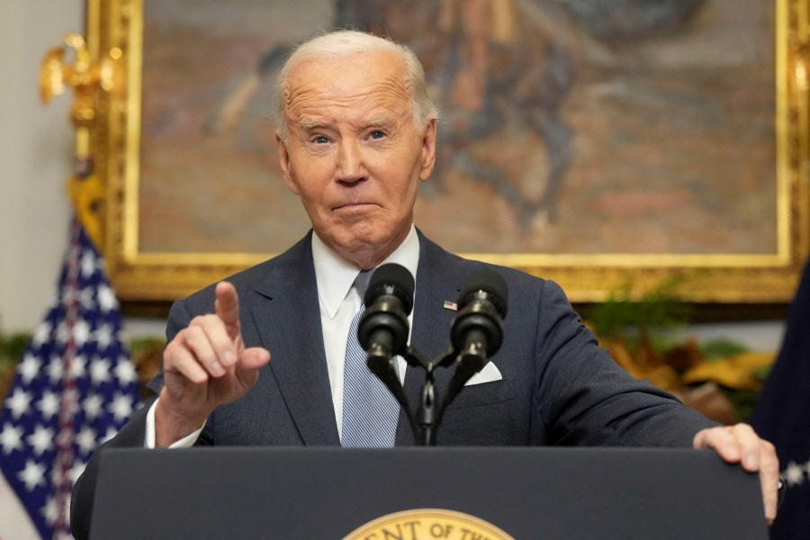 US to work with partners in Syria to manage risk after Assad toppled, Biden says