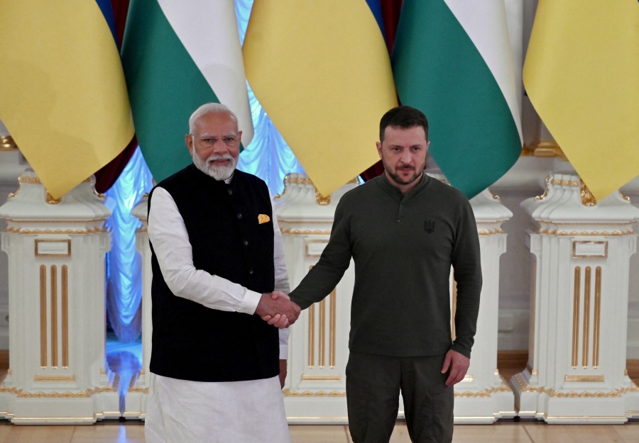 India’s Modi Meets With Zelenskyy in Kyiv