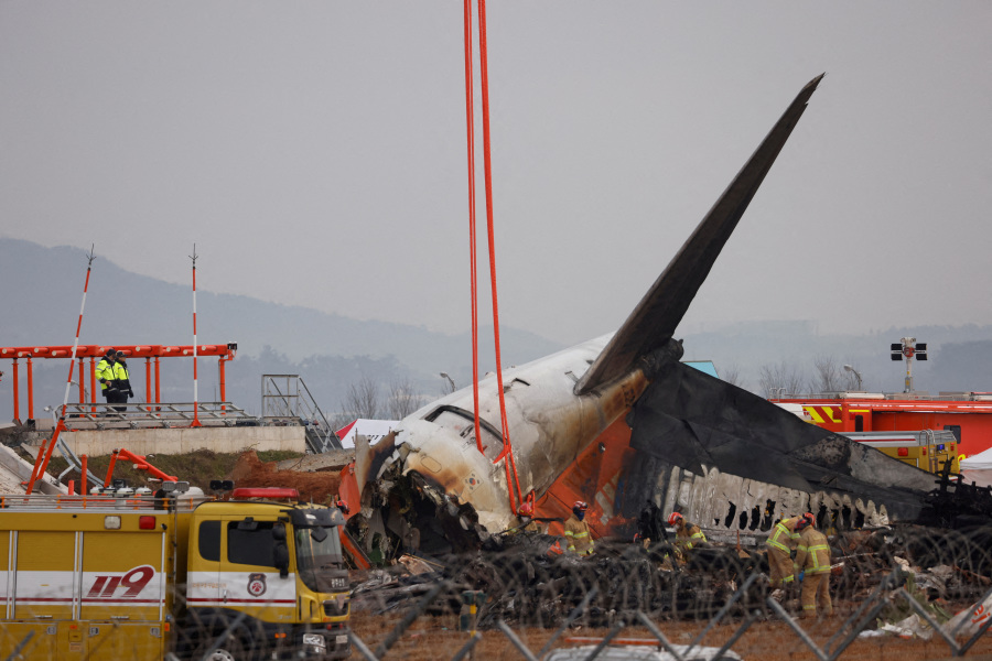 Bird feathers, blood found in two engines of Boeing jet that crashed in South Korea -source