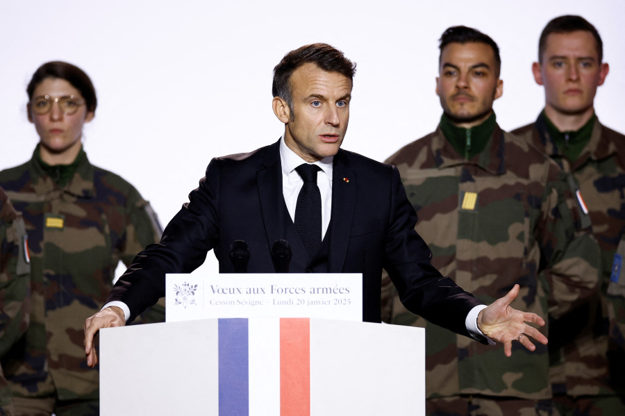 As Trump is sworn in, Macron warns Europe it can t depend only on US weapons