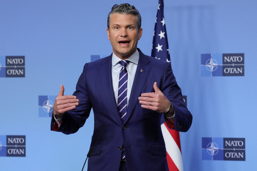 Hegseth urges allies to boost spending on U.S. weapons for Kyiv