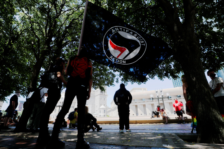 Trump:  We will be very threatening to antifa 