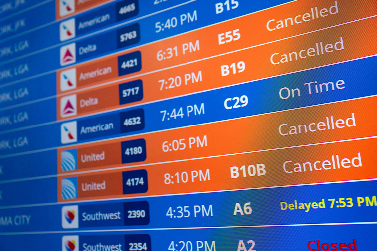 Trump tells air traffic controllers to return to work as flight cancellations jump