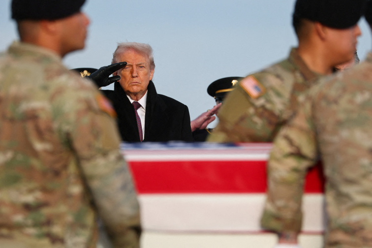 Trump attends ceremony to witness return of US personnel killed in Syria