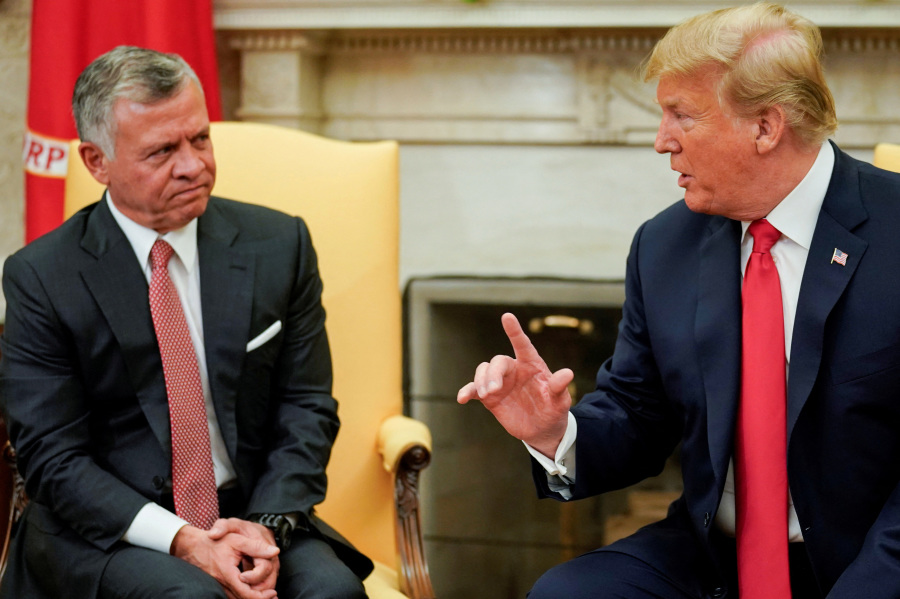 Trump and Jordan s king set for tense meeting on Gaza s future