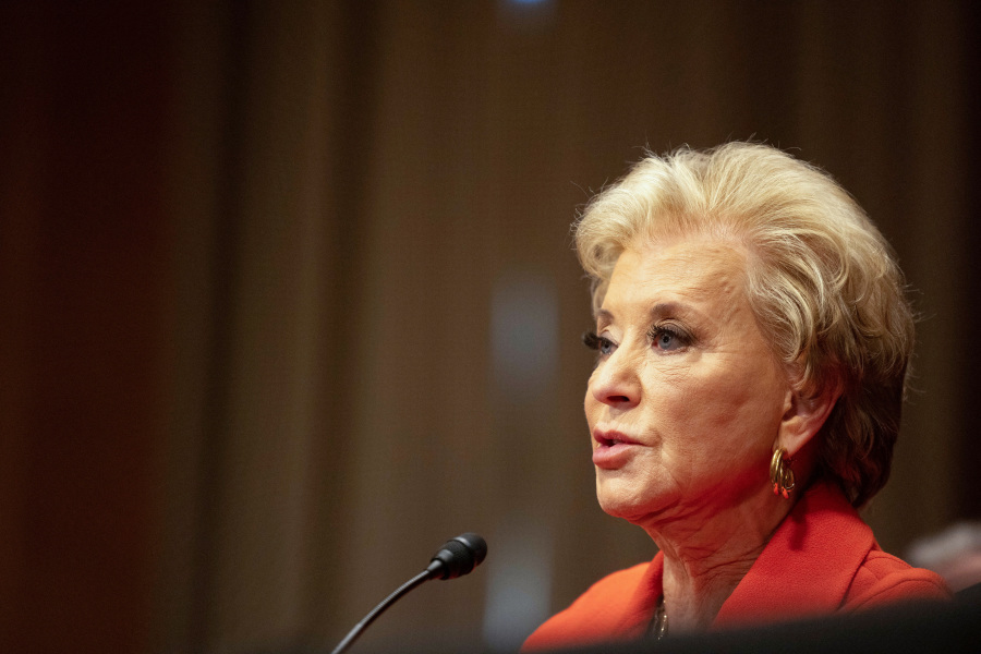 US education secretary says she is on  final mission  to end bureaucracy