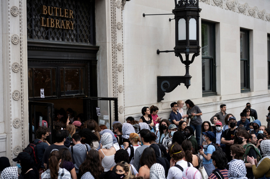 Columbia University suspends more than 65 students over library occupation
