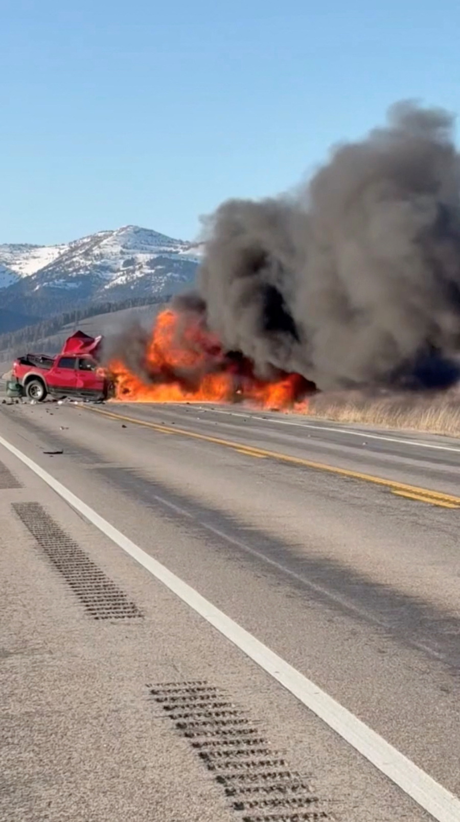 Seven people killed in two-vehicle road crash near Yellowstone