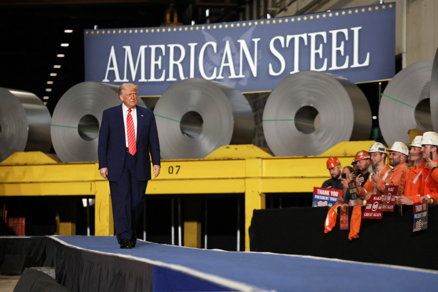 Trump says he plans to double steel tariffs to 50