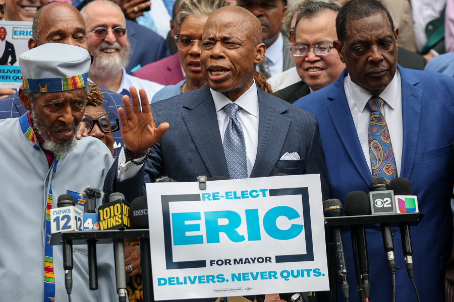 NYC Mayor Eric Adams launches reelection bid as independent