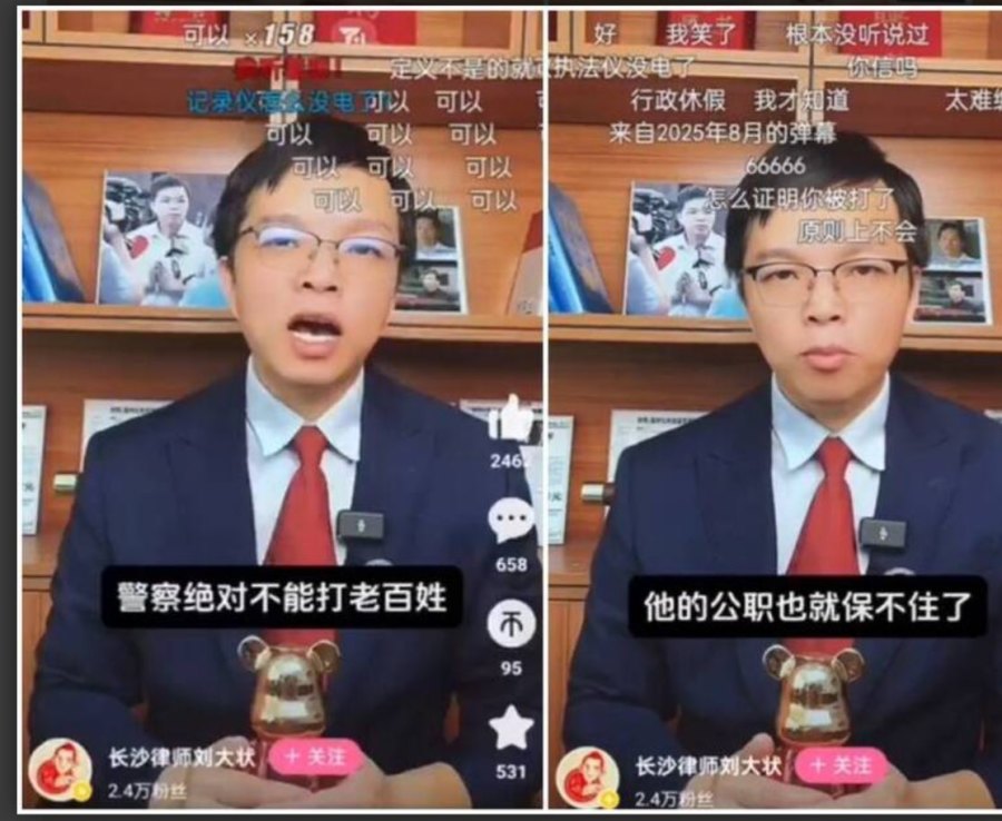 Chinese Lawyer Educates on Law:  Can Police Hit Citizens  Netizens Respond  Yes 