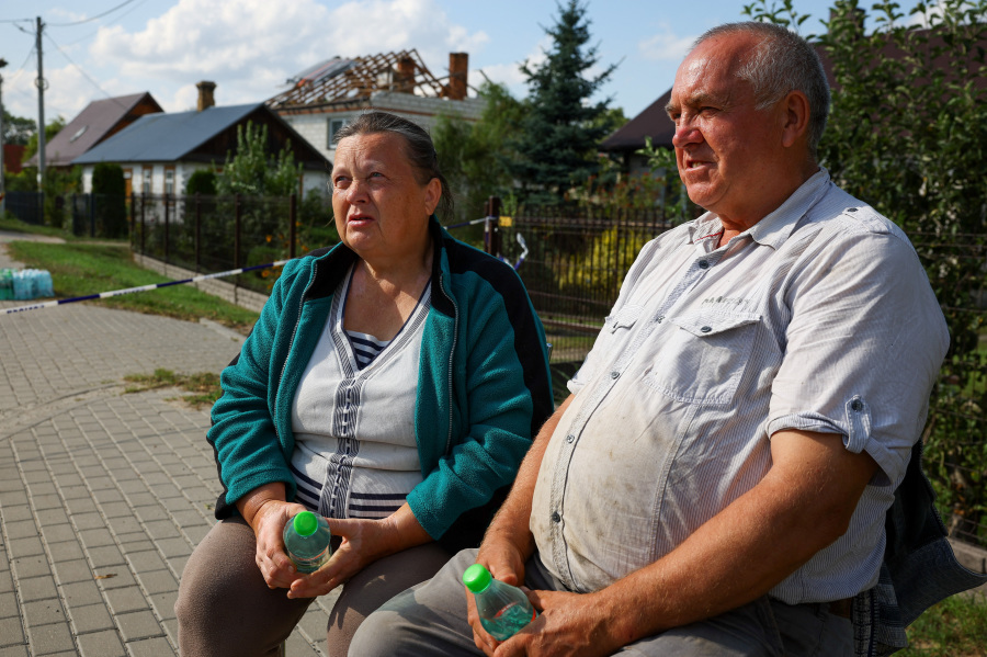 Polish couple s house hit by drone as they watched TV news