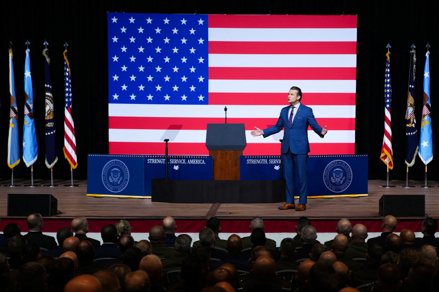 Trump, Hegseth convene unusual military gathering in Virginia