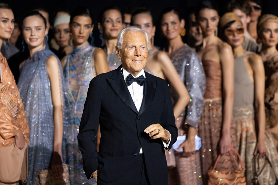 Italian fashion designer Giorgio Armani has died