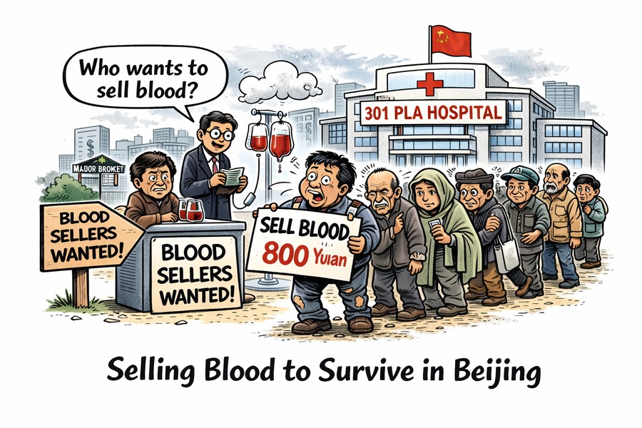 Beijing Sees Growing Ranks of Blood Sellers — 301 Hospital Exposed as a Blood Trade Hub