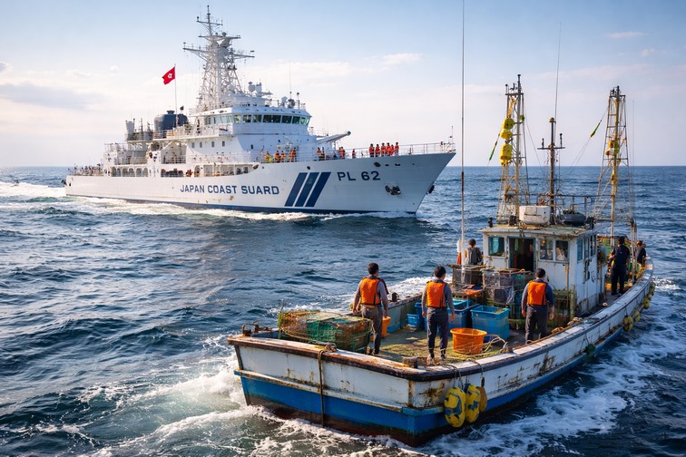 Japan Detains Chinese Fishing Vessel, Escalating Tensions