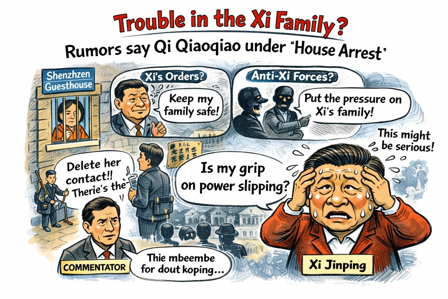 Trouble in the Xi Family Rumors Say Qi Qiaoqiao Has Been “Placed Under House Arrest”