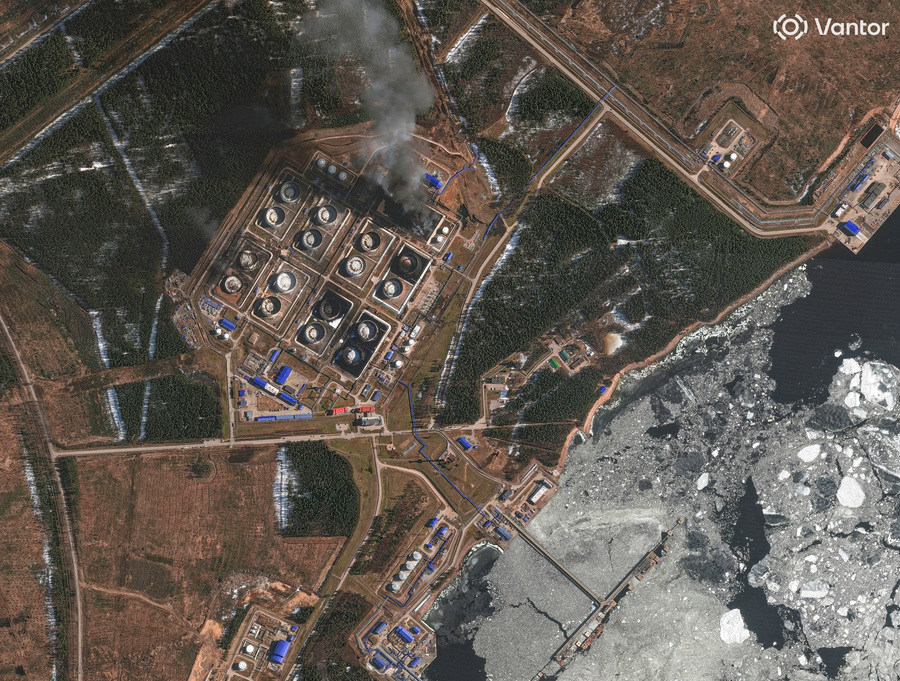 Russia s Primorsk oil terminal lost 40 of storage to drone attacks, satellite images show