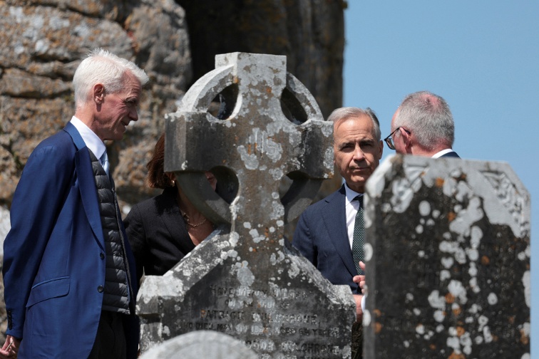 Canadian Prime Minister Carney visits grandparents  Irish village on eve of G7