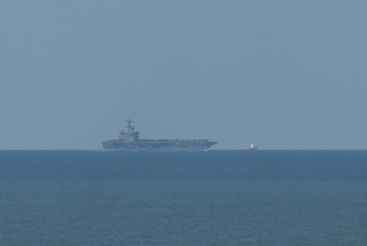 After over 200 days at sea, U.S. aircraft carrier arrives in Thailand
